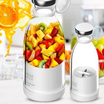 Портативний переносний блендер-пляшка Mini Juicer 420 мл (205) 10k14p070 фото