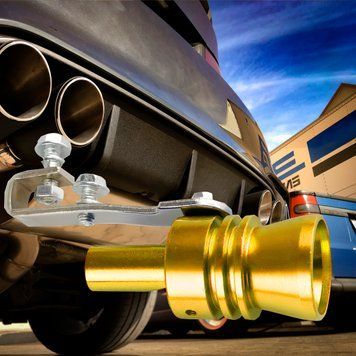 Автомобільний свисток турбо-звуковий на глушник-вихлопну трубу Turbo Sound SOUND For Car EL-1290 M 1.62.0L Золотий 237) 04k03p170v2 фото