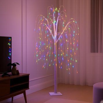 Новогоднее декоративное дерево-гирлянда &ldquo;Ива&rdquo; 120 см, 72 LED, Мульти (4389) 12k02p068v4 фото