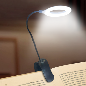 Аккумуляторная настольная лампа USB Book Light QH8806A, с прищепкой 01k09p115 фото