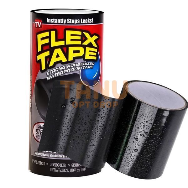 Надміцна ізоляційна скотч-стрічка Flex Tape 30 см, Чорний (В) 09k01p191 фото