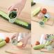 Ручной нож-овощечистка для овощей и фруктов с контейнером 7x6x5см Double-Sided Peeler With Storage Box Зеленый 10k13p046v1 фото 5