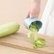 Ручной нож-овощечистка для овощей и фруктов с контейнером 7x6x5см Double-Sided Peeler With Storage Box Зеленый 10k13p046v1 фото 4