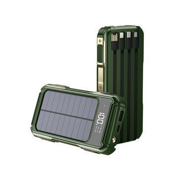 УМБ Power Bank ViaKing 20000 mAh солнечная панель Зеленый (H-6) 11k12p003v1 фото