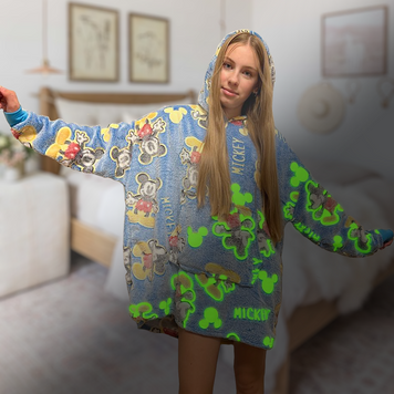 Дитяча толстовка-плед Glow In the dark Starry Night, флісова, світиться в темряві JN-103 синій / 4 01k06p084v2 фото