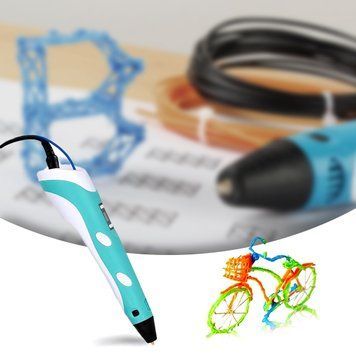 3D ручка 3D Pen c LCD дисплеєм та трафаретами 03k12p115 фото