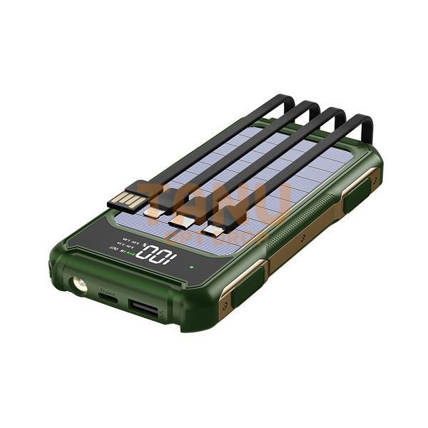 УМБ Power Bank ViaKing 20000 mAh сонячна панель Зелений (H-6) 11k12p003v1 фото