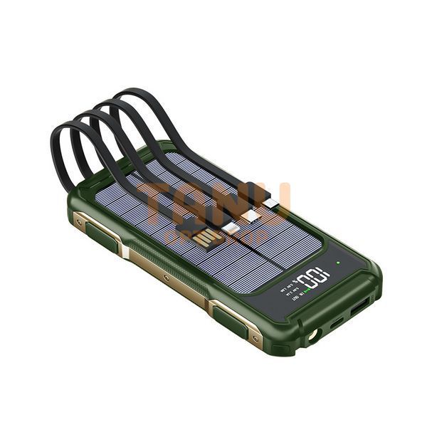 УМБ Power Bank ViaKing 20000 mAh сонячна панель Зелений (H-6) 11k12p003v1 фото