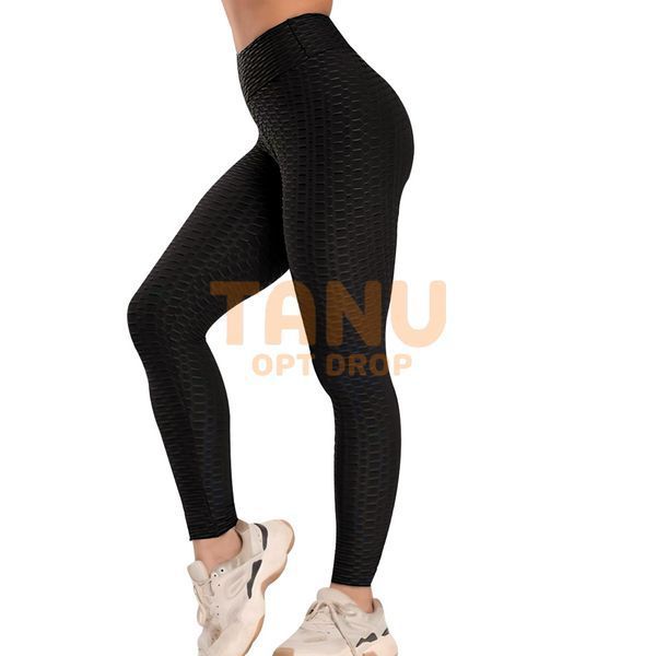 Антицеллюлитные лосины в рубчик с эффектом Push Up XXL (TV-802) Черный 07k01p003v5 фото