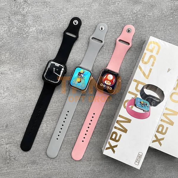 Смарт-годинник GS7 Pro Max Smart Watch, Bluetooth-дзвінки, магнітна зарядка, моніторинг здоров'я та спортивні режими Gray (X26) 11k08p068v3 фото
