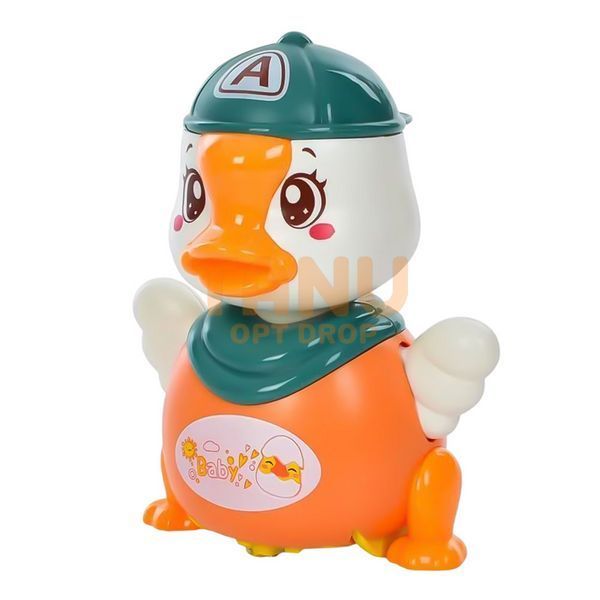 Музыкальная интерактивная игрушка Уточка Cute Duck 986A звук, свет, в ассортименте (IGR24) 03k05p491 фото
