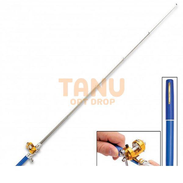 Складная мини удочка 97 см Fishing Rod In Pen Case синяя 02k04p010v3 фото