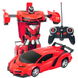 Дитяча іграшка радіокерована машинка-трансформер 2в1 Lamborgini Robot Car Size 1:18 Червоний (HA-120) 03k10p065v2 фото 2