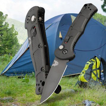 Портативный складной нож №440/CPM-D2 BenchMade 20,3 см Черный 02k13p043v1 фото