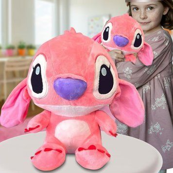 М'яка плюшева іграшка Stitch Стіч Angel 0931-5, 25 см, Рожевий (AX) 03k01p180v2 фото