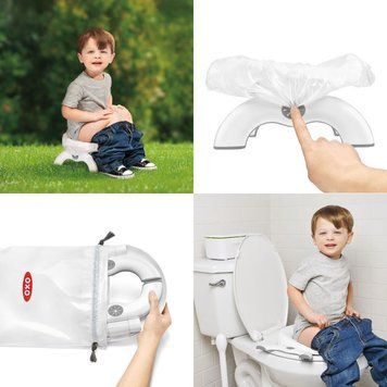 Туалет дитячий похідний ( накладка на унітаз) OXO Tot 2-in-1 Go Potty for Travel(205) 03k16p004 фото