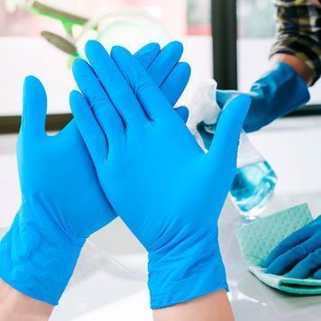 Гумові міцні багаторазові універсальні латексні рукавички для прибирання Luximed 25 пар L 06k05p067 фото