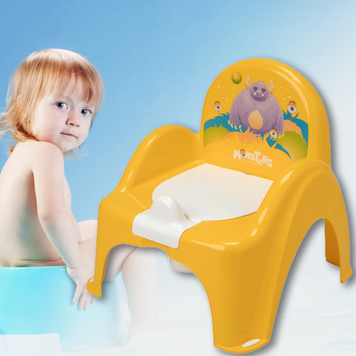 Горшок-стульчик Tega Baby &laquo;Монстрики&raquo; PO-027-124, с музыкальными эффектами, желтый (SB) 03k20p047v1 фото