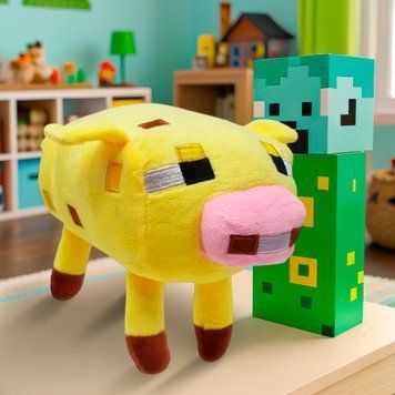 Дитяча м'яка іграшка-брелок фігурка з гри Minecraft Свинка (AX) 03k01p172v13 фото