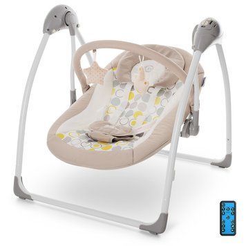 Крісло-гойдалка для дітей гойдалки El Camino ME 1047 AIRY Stars Beige з великим набором функцій (M +) 03k15p059 фото