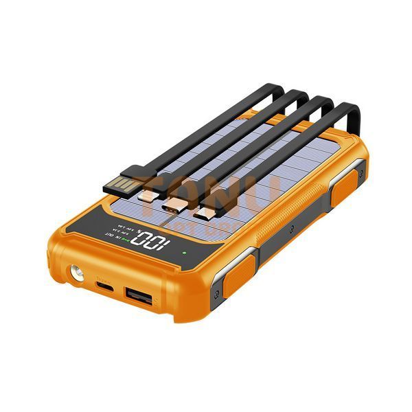 УМБ Power Bank ViaKing 20000 mAh солнечная панель Оранжевый (H-6) 11k12p003v2 фото
