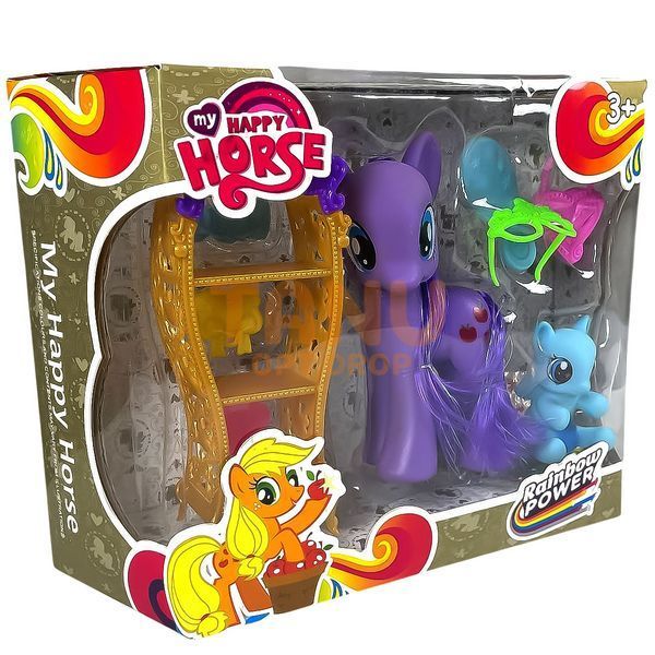 Набір іграшкових поні My Happy Horse Rainbow Power (Модель L-A17) (AHMD) 03k09p195 фото
