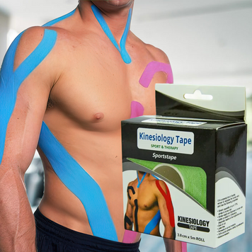 Еластичний пластир Кінезіо тейп Kinesio tape, довжина 5м 06k01p038 фото