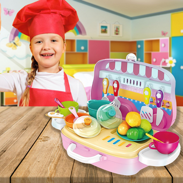 Дитячий ігровий набір кухаря Happy Chef, у пластиковій сумці-кейсі 03k09p106 фото