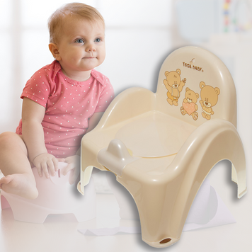 Горщик-стільчик &laquo;Ведмедики&raquo; MS-012-119, Tega Baby, пластик, бежевий (SB) 03k20p042v1 фото