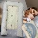 Дитячий кокон для сну з бортиками для новонароджених з москітною сіткою Біло-сірий 03k15p062v1 фото 1