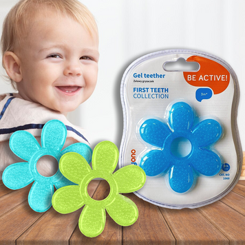 Прорезыватель для зубов BabyOno Ромашка 1060, с гелем, в ассортименте (SB) 03k17p342 фото