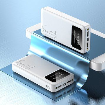 УМБ Повербанк Power Bank Z-002 30+ с индикатором зарядки 30000 mAh Белый 11k12p167 фото