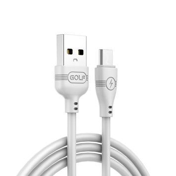 Кабель USB-провод GOLF GC-63M Type-C Белый 11k06p231v2 фото