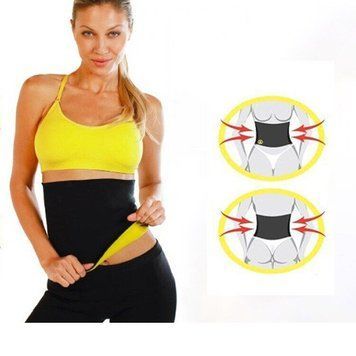 Пояс для схуднення Hot Shapers цілісний Чорний з жовтим р-р XL (В) 07k01p016v1 фото