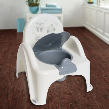 Пластиковый горшок-стульчик Tega Baby, &laquo;Сова&raquo; SO-010-103, белый (SB) 03k20p048 фото