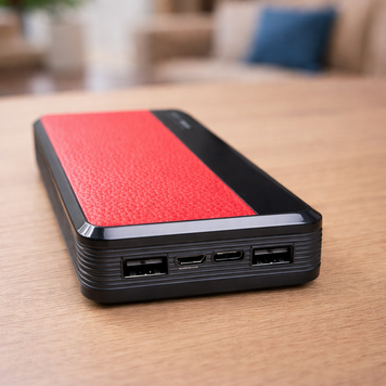 Портативное зарядное устройство-повербанк УМБ Power Bank 20000 mAh Красный 11k12p302v1 фото