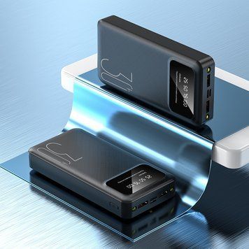 УМБ Повербанк Power Bank Z-002 30+ с индикатором зарядки 30000 mAh Черный 11k12p167v1 фото