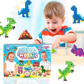 Аква мозаика "Danko Toys Aqua Mosaic" набор для детского творчества, 12 цветов (IGR24) 03k12p004 фото