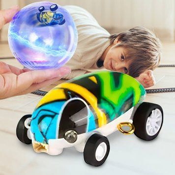 Детская игрушечная машинка-спинер в шаре Laser Chariot ZYJH138 Голубая (В) 03k05p434v2 фото