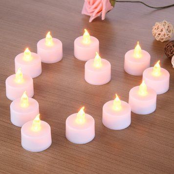 Свечи светодиодные Чайные led Ledart белые, набор 24 шт (518) 01k03p043 фото