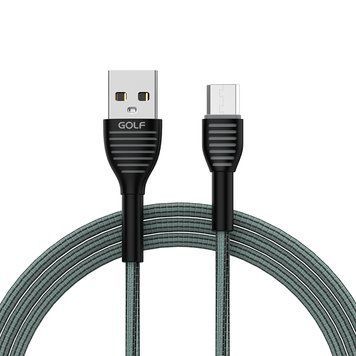 Кабель USB GOLF GC-74 Micro 1м Сiрий 11k06p170v1 фото