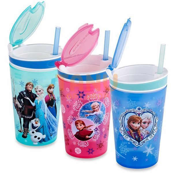 Дитячий кухоль-непроливайка з трубочкою та кришкою Frozen Disney (626) 03k06p003 фото