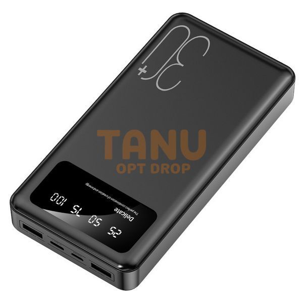 УМБ Повербанк Power Bank Z-002 30+ з індикатором заряду 30 000 mAh Чорний 11k12p167v1 фото