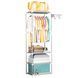 Алюминиевая открытая вешалка-стойка 6602 для одежды на 3 полки New boxy coat rack Серый 01k04p011v2 фото 2