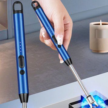 Импульсная USB зажигалка со встроенным аккумулятором для газовой плиты, духовки, розжига, Синий (ЖЯ) 10k12p238v3 фото