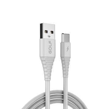 Кабель USB GOLF GC-64 Type-C 1м Бiлий 11k06p233 фото