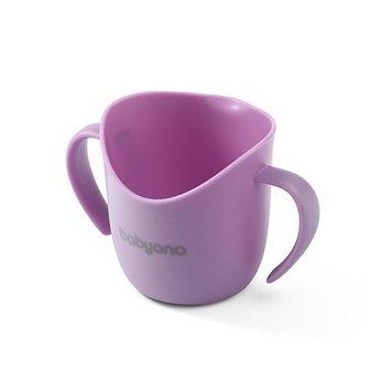 Детская тренировочная чашка BabyOno 1463/05, с ручками, 120 мл, фиолетовый (SB) 03k17p357v5 фото