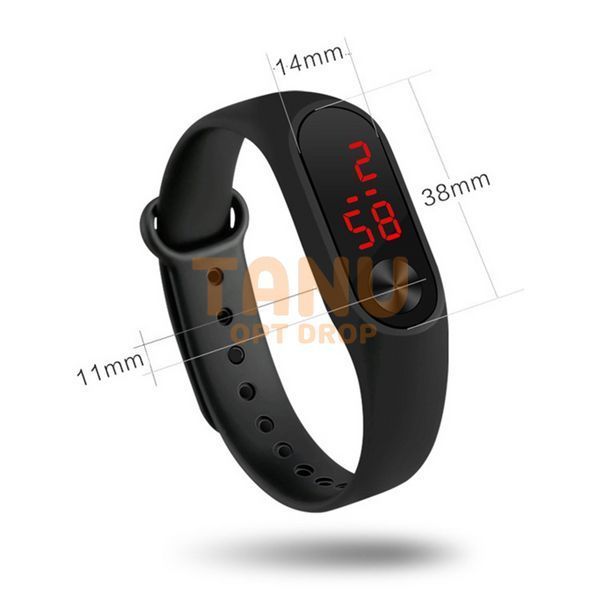 Наручний годинник-браслет Led Watch Чорний (KG-1351) (225) 11k08p017 фото