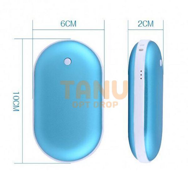 Грілка-повербанк для рук Pebble Hand Warmer PowerBank 5000 mAh синій 11k12p042 фото