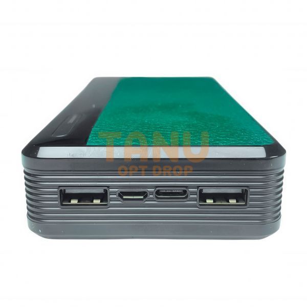 Портативний зарядний пристрій-повербанк УМБ Power Bank 20000 mAh Зелений 11k12p302v2 фото